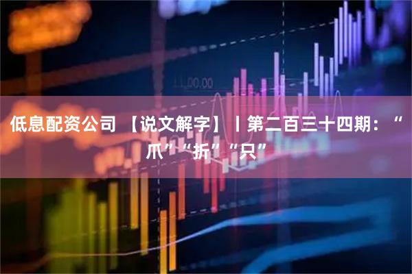 低息配资公司 【说文解字】丨第二百三十四期：“爪”“折”“只”