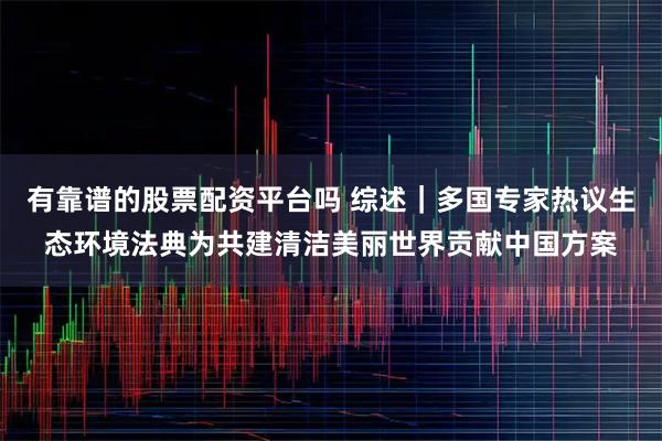 有靠谱的股票配资平台吗 综述｜多国专家热议生态环境法典为共建清洁美丽世界贡献中国方案